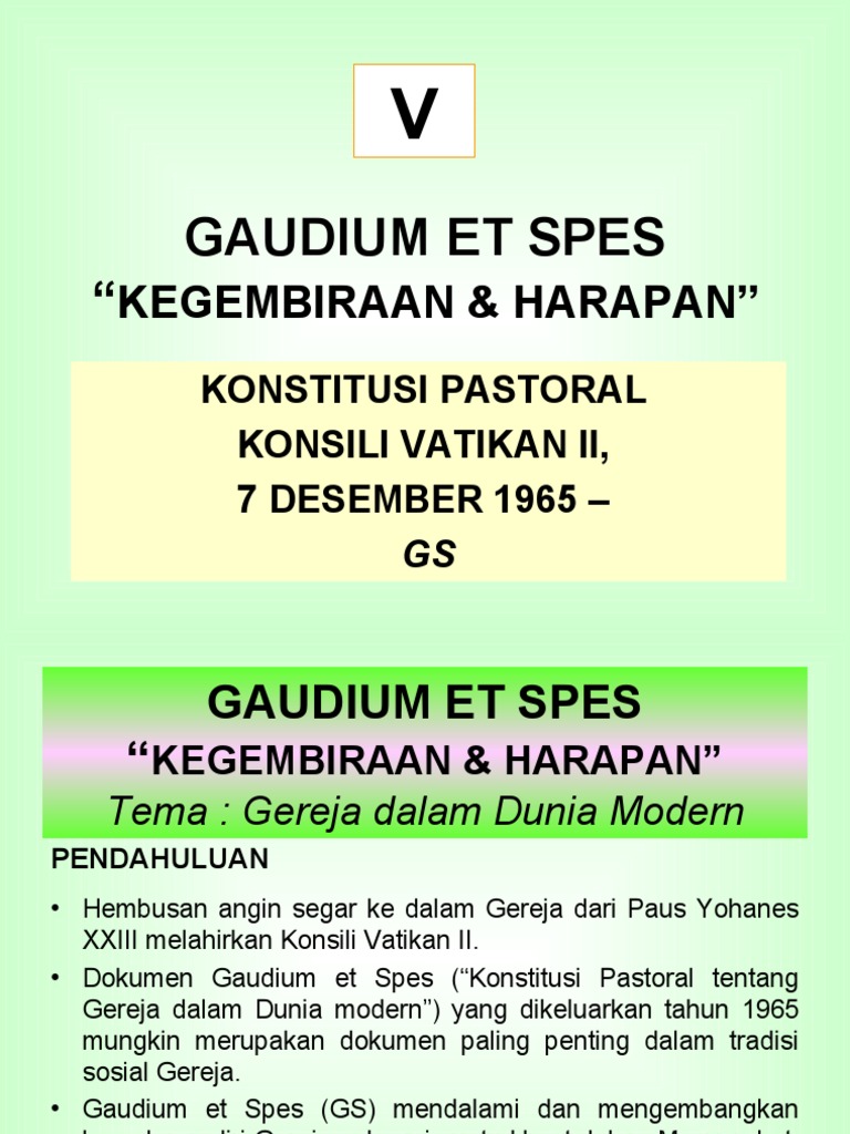 Gaudium et spes 2 - Mappa Concettuale