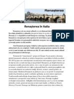 Renasterea in Italia