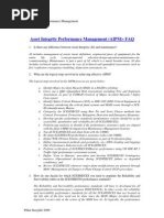 Download Asset Integrity Performance Management FAQ by Pillai Sreejith SN14676045 doc pdf