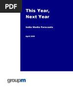 Download GroupM - India Media Market Report 2009 Newspaper Television Magazines Radio Outdoor Digital Cinema Retail Media by Alaap SN14676700 doc pdf