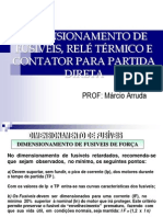 Comandos Eletricos Dimensionamento de Fusiveis Rele Termico e Contator para Partida Direta