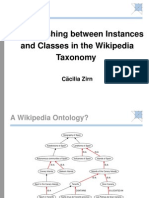 Distinguishing Between Instances and Classes in The Wikipedia Taxonomy