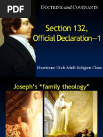 LDS Doctrine and Covenants Slideshow 28: D&C 132, OD-1