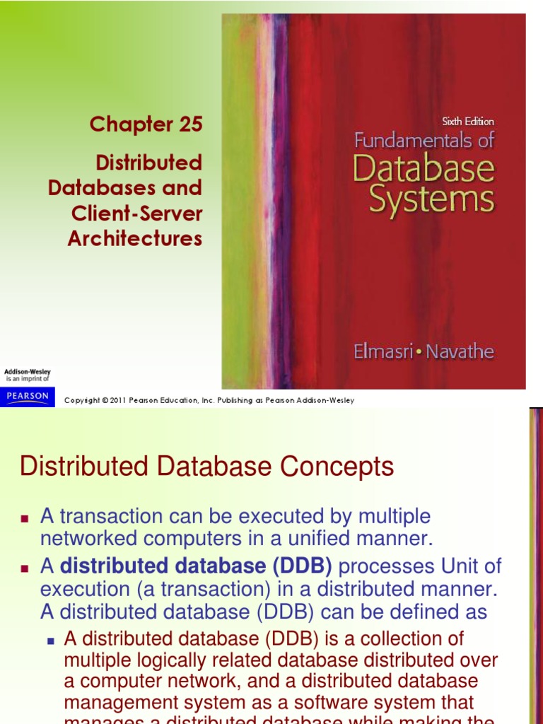 Distributed Databases and Client-Server Architectures | PDF | Databases ...