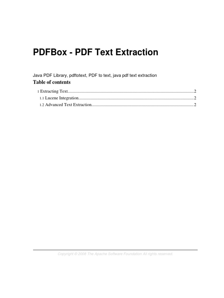 Text Extraction | PDF | Application Software | Java (Programming Language)