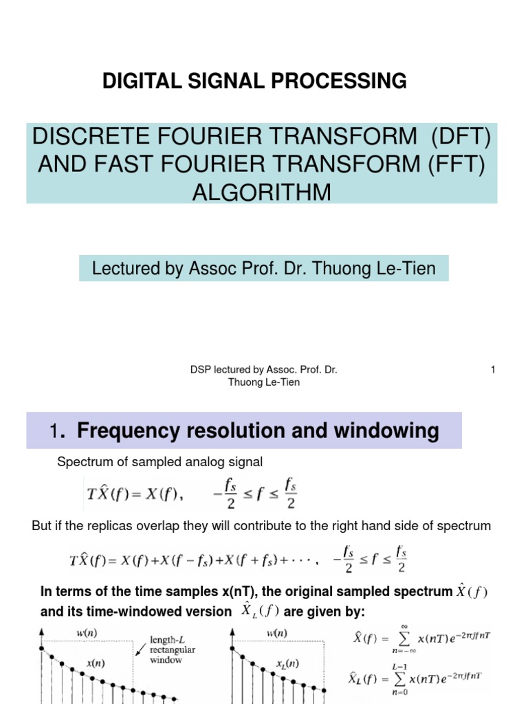 FFT2 Algorithm Discrete Fourier Transform Digital Signal Processing