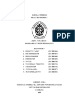 PERCOBAAN X (Analisa Kuantitatif Biomolekul)