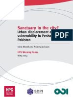 Sanctuary in the City? Urban displacement and vulnerability in Peshawar,
Pakistan