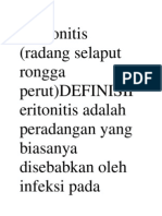 Peritonitis