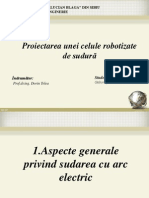 Proiectarea Unei Celule Robotizate de Sudură