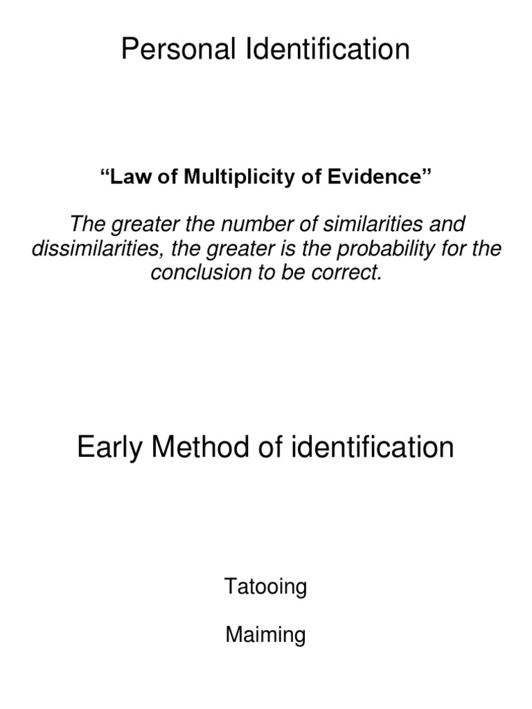 History of Fingerprint Identification | PDF | Fingerprint | Biometrics