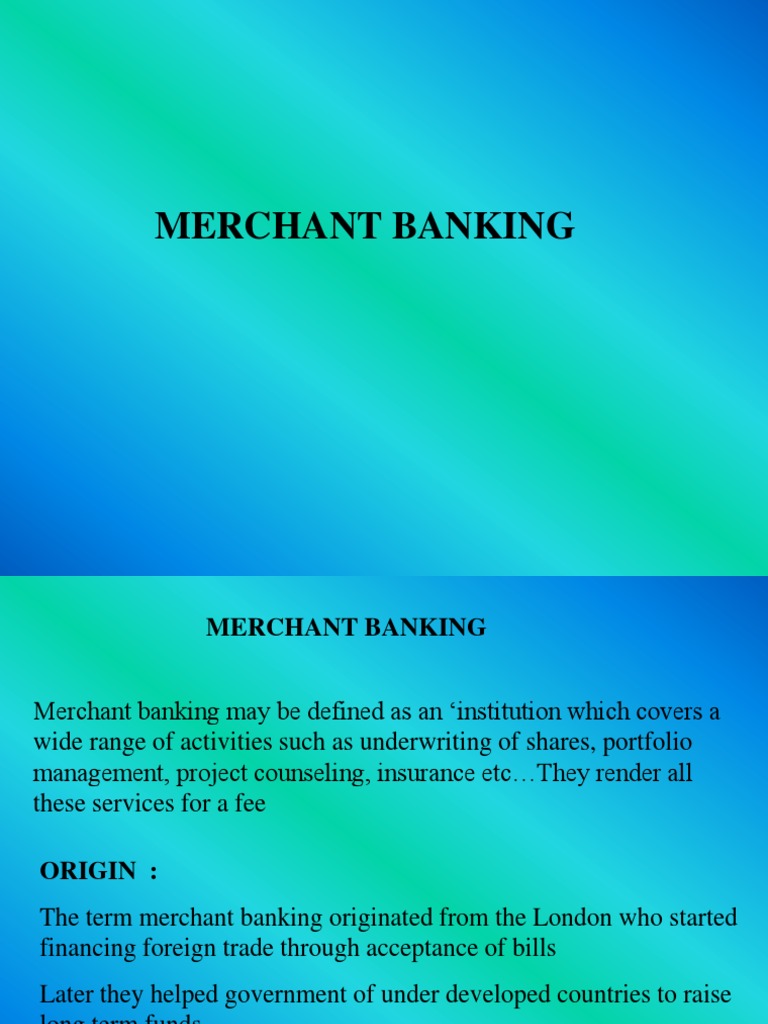 Merchant Banking | PDF | Banks | Underwriting