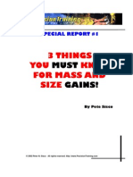 Pete Sisco - 3 Things You Must Know For Gain A Mass Size