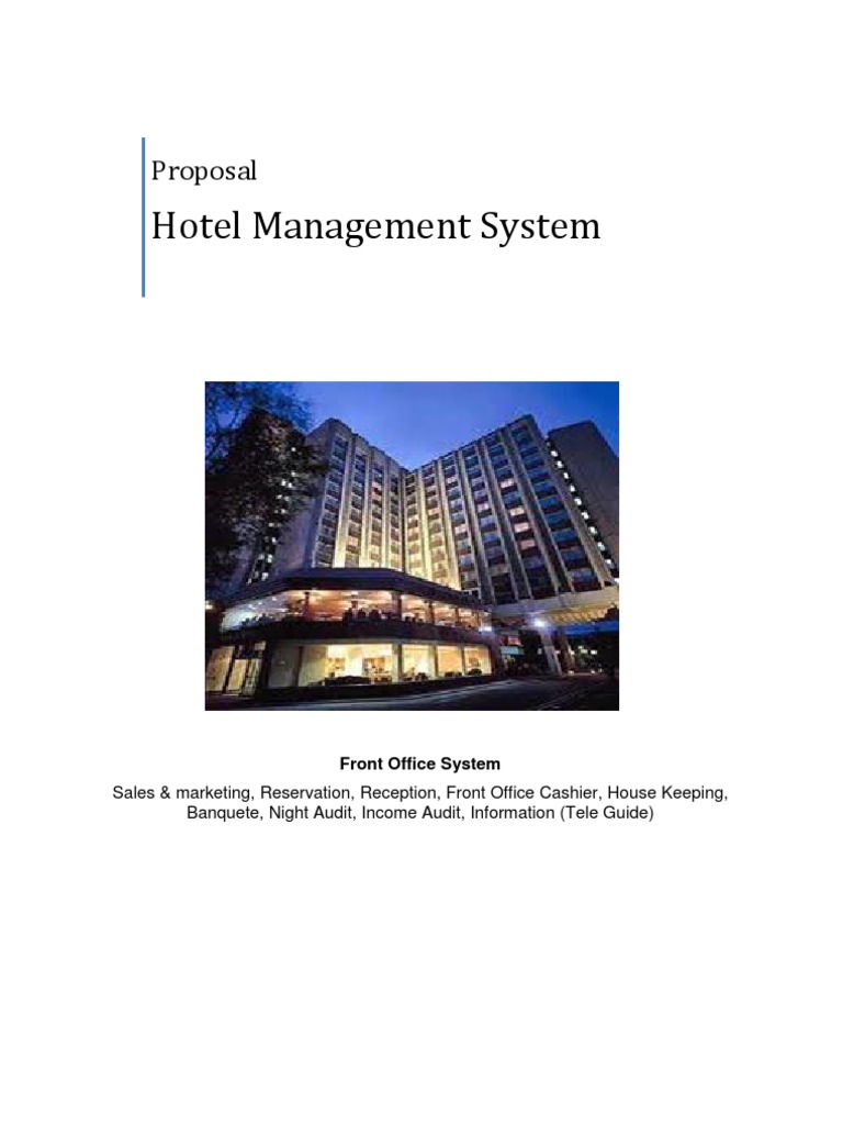 Proposal Front Office System | PDF