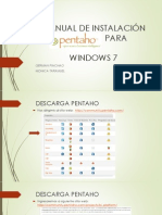 Manual de Instalación de Pentaho para Windows 7
