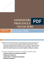 Administrarea Procesului de Negociere