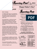 The Sporting Pink Father's Day 2013 Special Edition