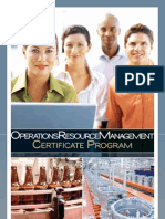 ORM Certificate Program Boosts Operations Skills