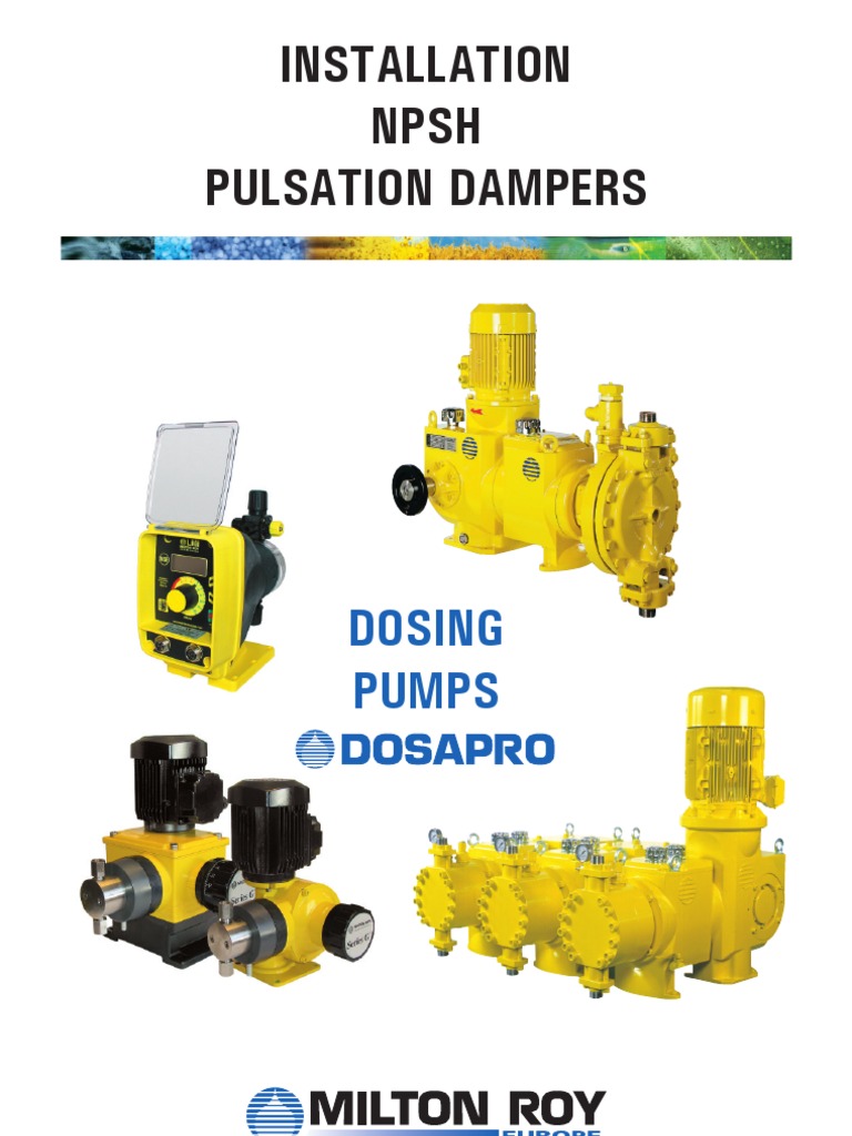 NPSH Calculation Pump Fluid Dynamics