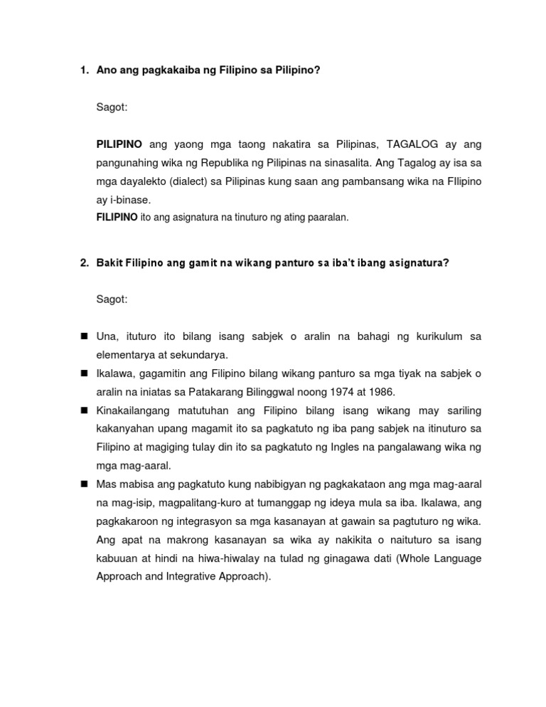 Kahalagahan Ng Wikang Filipino Sa Pananaliksik