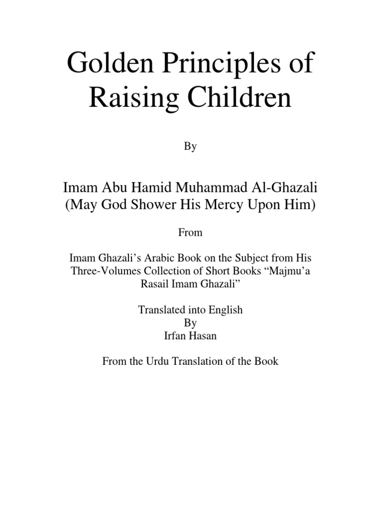 Golden Principles of Raising Children PDF | PDF | Wellness | Religion ...