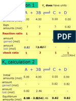 A + 3B C + D: K Calculation 1