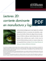 Lectores 2D corriente dominante en manufactura y logística