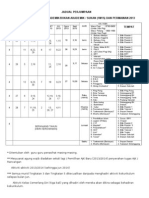 Jadual Perjumpaan KK 2013-2