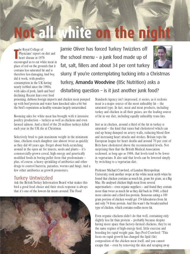 Why You Should Avoid Eating Turkey | PDF | Meat | Vitamin B12