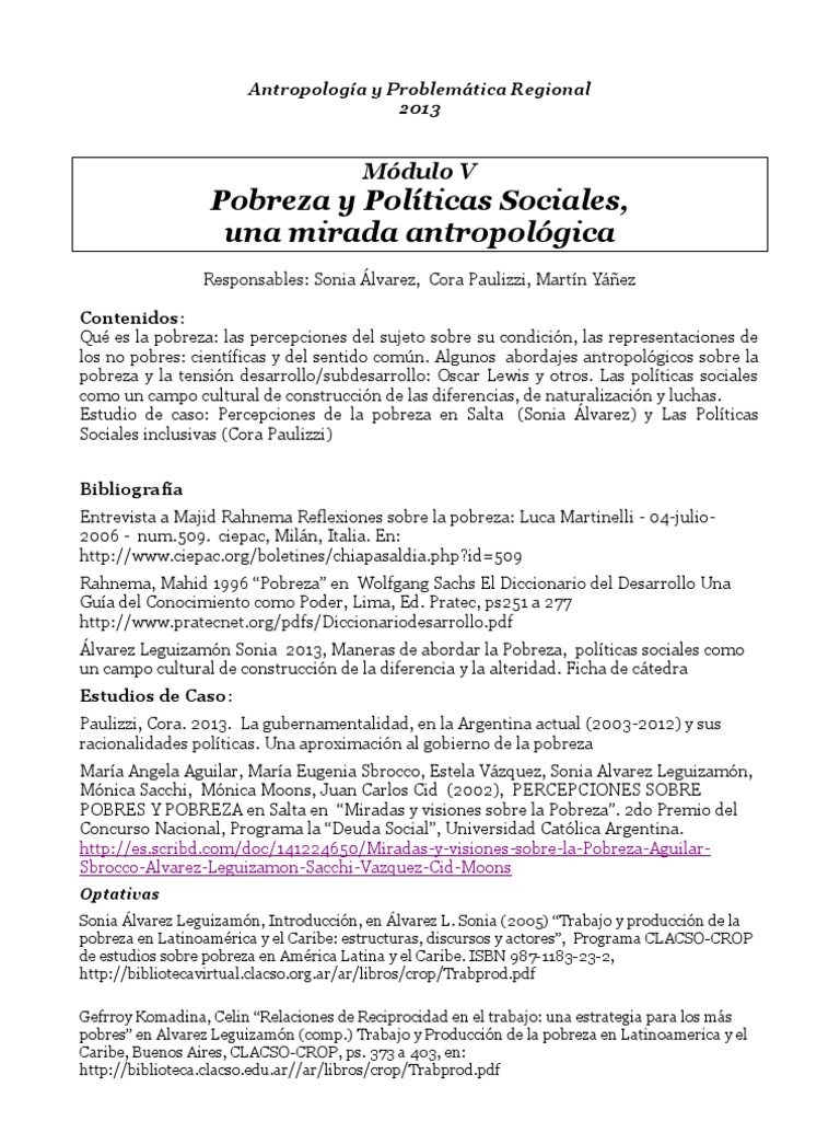 Pobreza y Políticas Sociales 2013 | PDF | Pobreza | Pobreza e indigencia