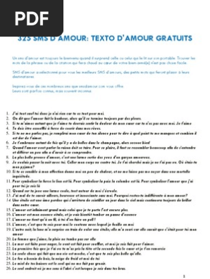 350 Sms D Amour Pdf Orgasme Amour