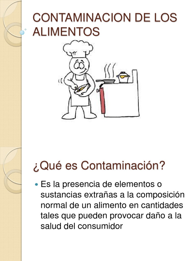 Contaminacion de Los Alimentos | PDF | Alimentos | Contaminación