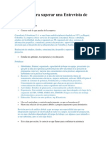 Consejos para Superar Una Entrevista de Trabajo