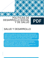 Políticas de Desarrollo Social y de Salud