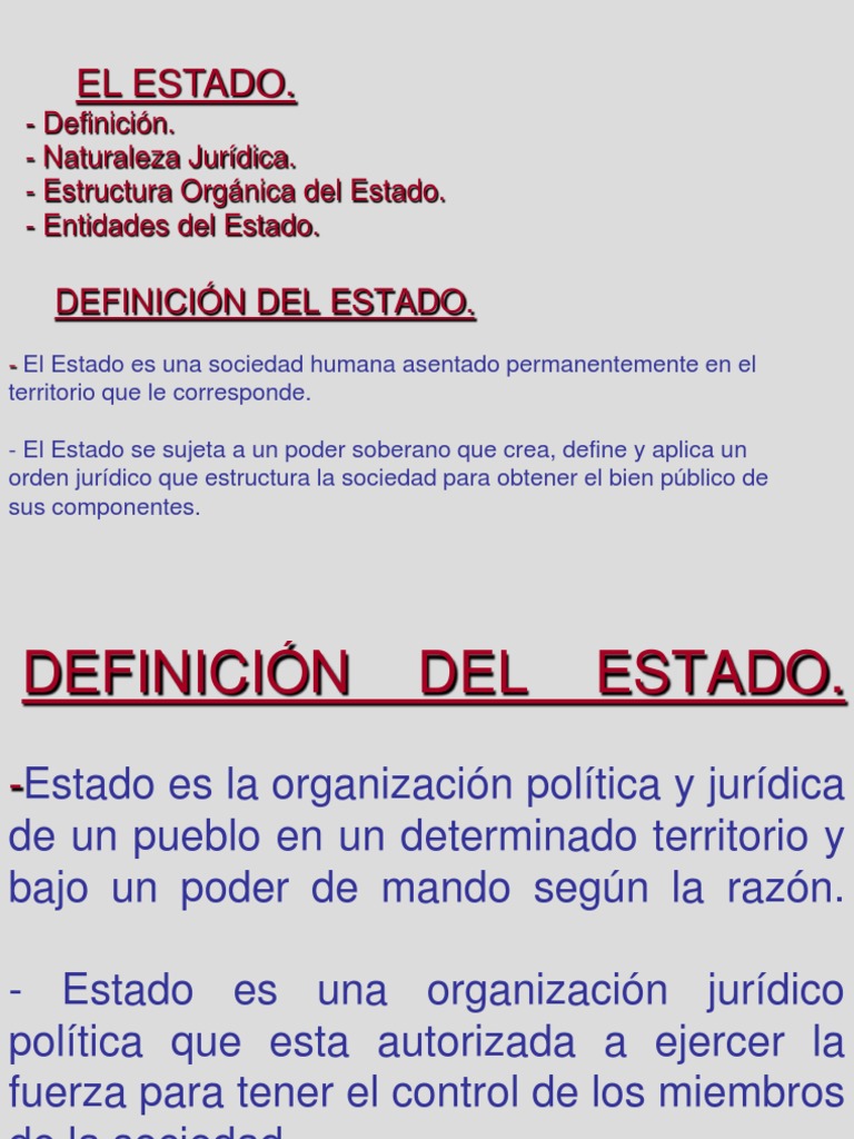 Diapositivas Semana 1 - Clase 1 - El Estado, Estructura y Entidades ...