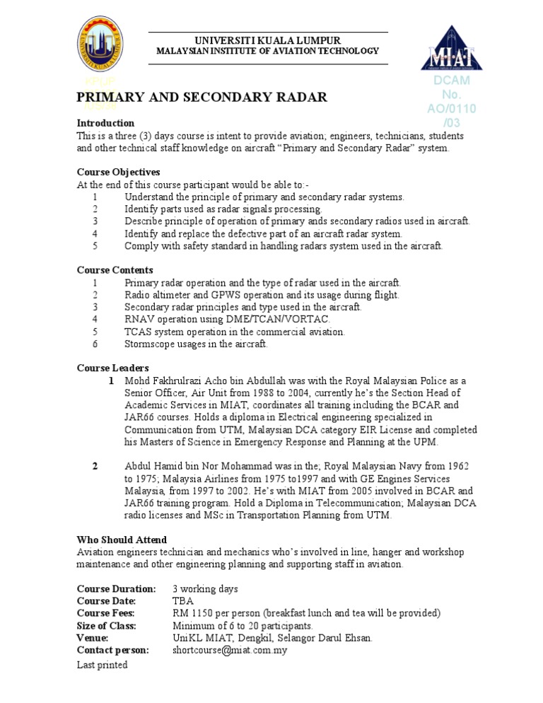 Radar | PDF