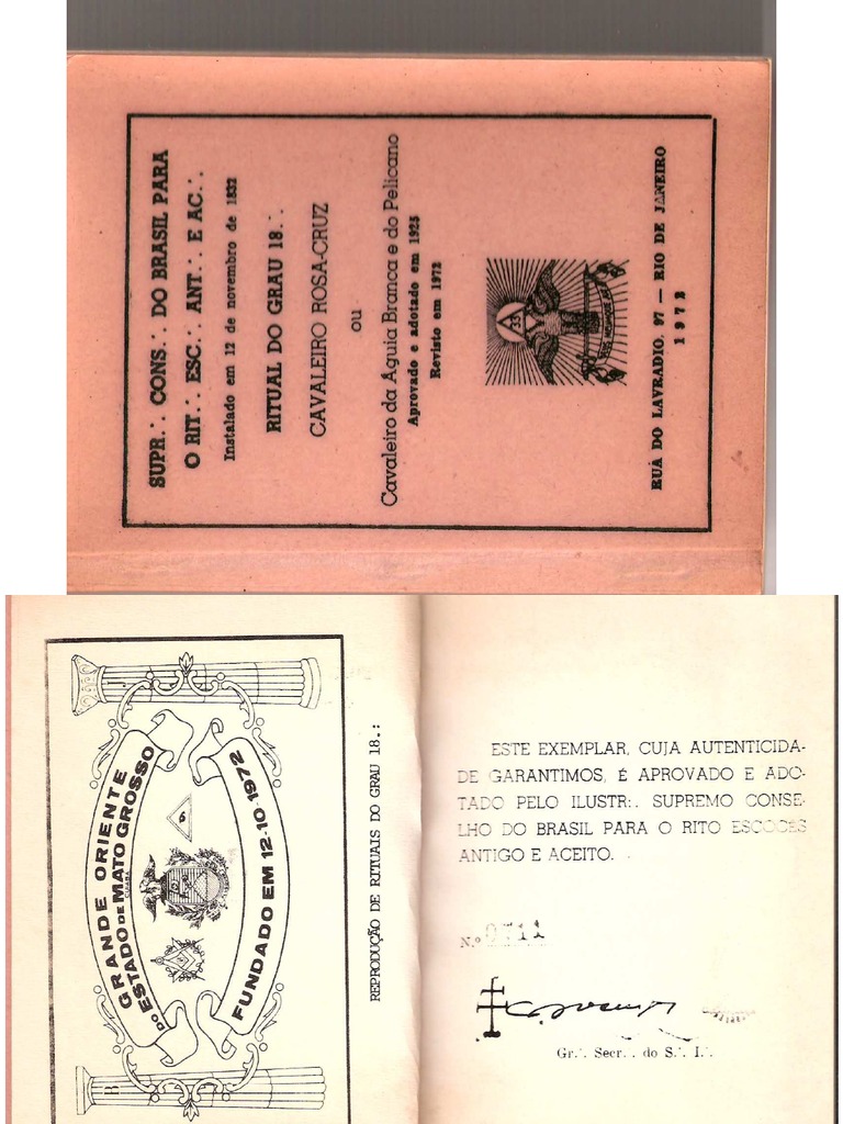 REAA Ritual Do Grau 18 Cavaleiro Rosa Cruz PDF | PDF