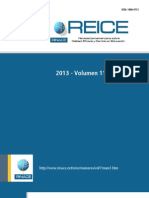 Revista Iberoamericana Sobre Calidad, Eficacia y Cambio en Educación Volumen 1 2013