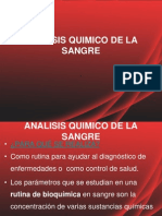 Analisis Quimico de La Sangre