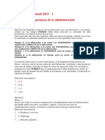 Evaluación Nacional Teorias contemporaneas de administracion - 2013 UNAD