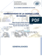 PRESENTACIÓN DE COMPETITIVIDAD DE LA CADENA LÁCTEA DE CALDAS