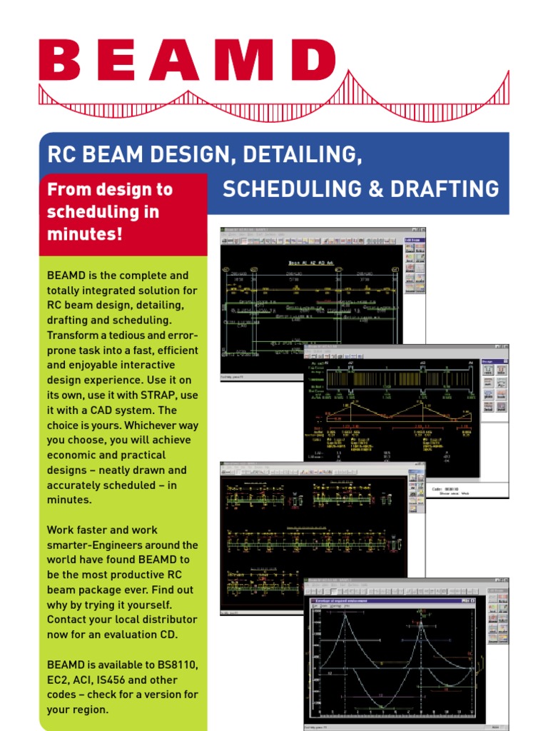 RC Beam Design, Detailing, Scheduling & Drafting | PDF | Beam ...