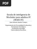 Download Escala de Inteligencia de Wechsler Para Adultos-WAIS-IV by Alejandra Ale SN146960972 doc pdf