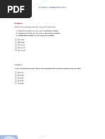 AP Statistics Multiple Choice Exam