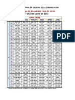 Rol exámenes finales 2013-l Ciencias de la Comunicación