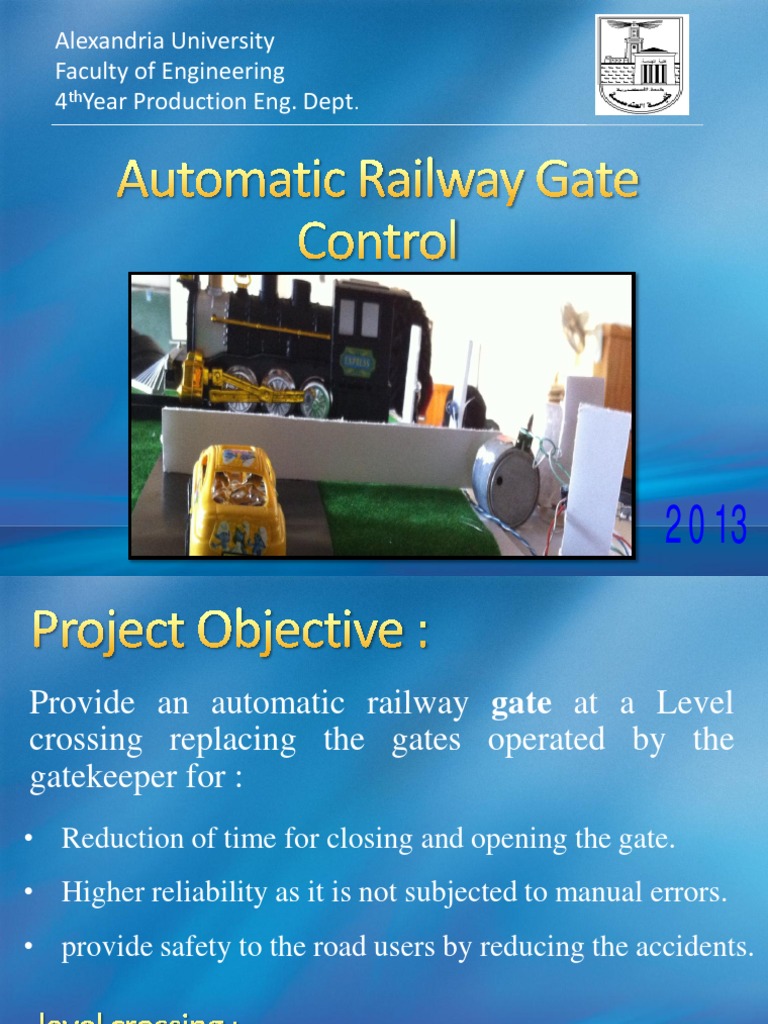 Automatic Railway Gate Control Microcontroller Infrared