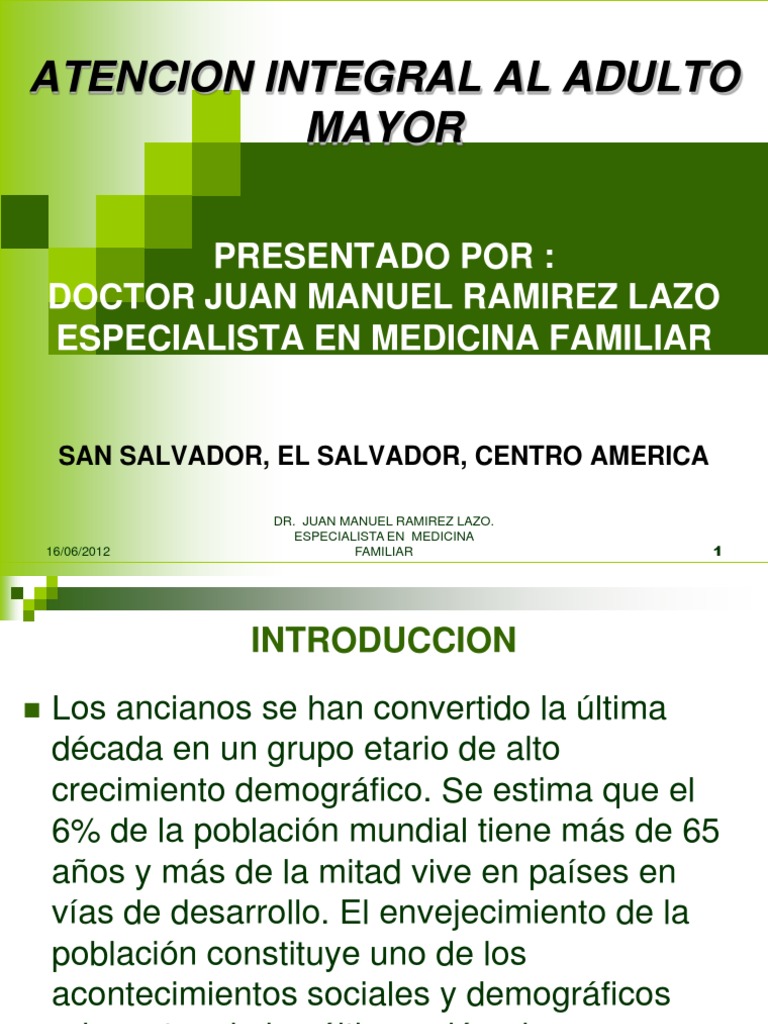 Atención Integral al Adulto Mayor | PDF | Vejez | Adultos