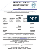 Capital District Chapter: Induction Class