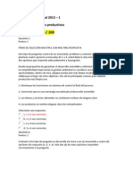 Evaluación Nacional Diseño de procesos productivos 2013 - 1 - UNAD