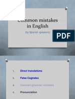 Common Mistakes in English Advanced